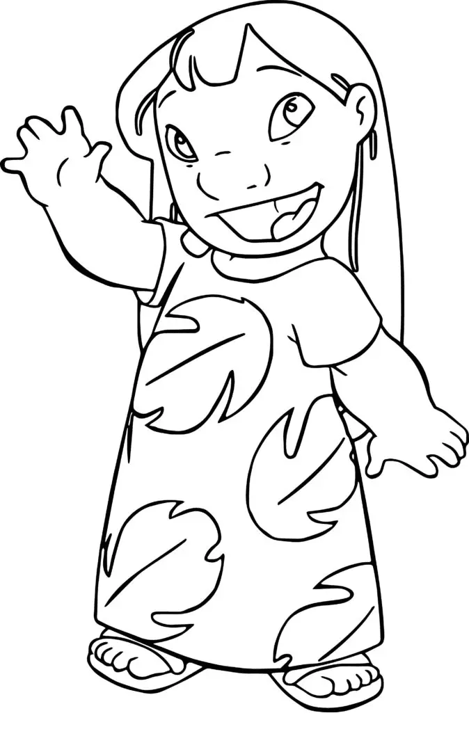 Desenhos de Lilo And Stitch Para Colorir 37