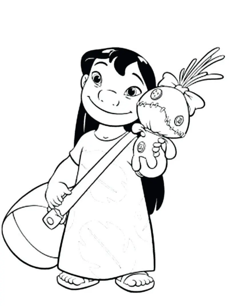 Desenhos de Lilo And Stitch Para Colorir 39