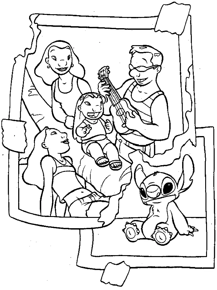 Desenhos de Lilo And Stitch Para Colorir 42