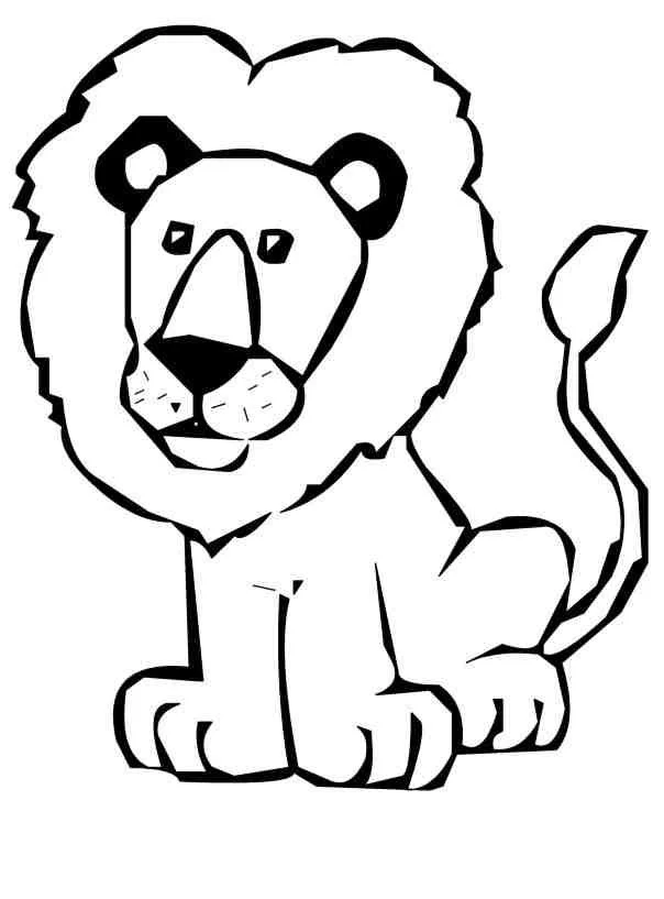 Desenhos de Lion Para Colorir 110