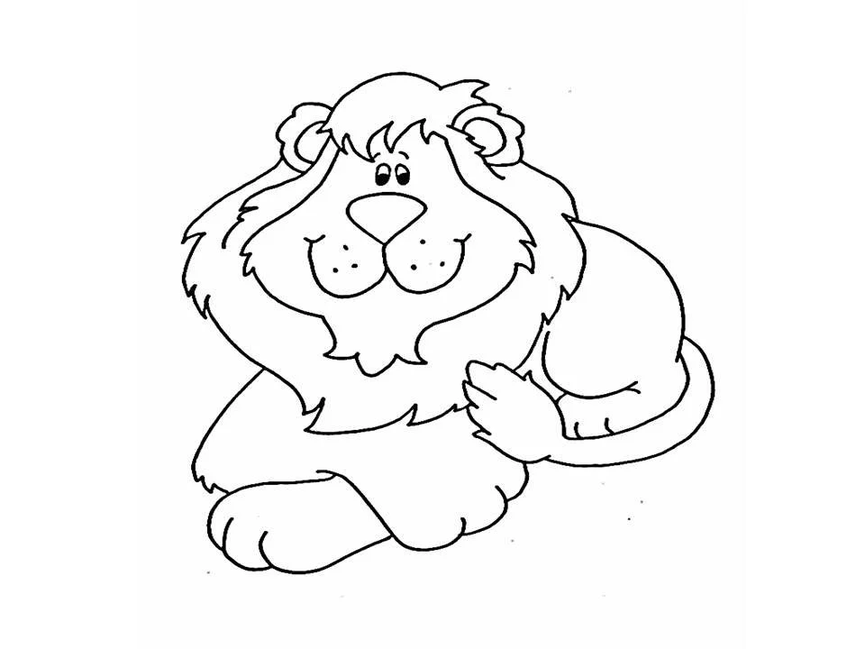 Lion Coloring Pages 111