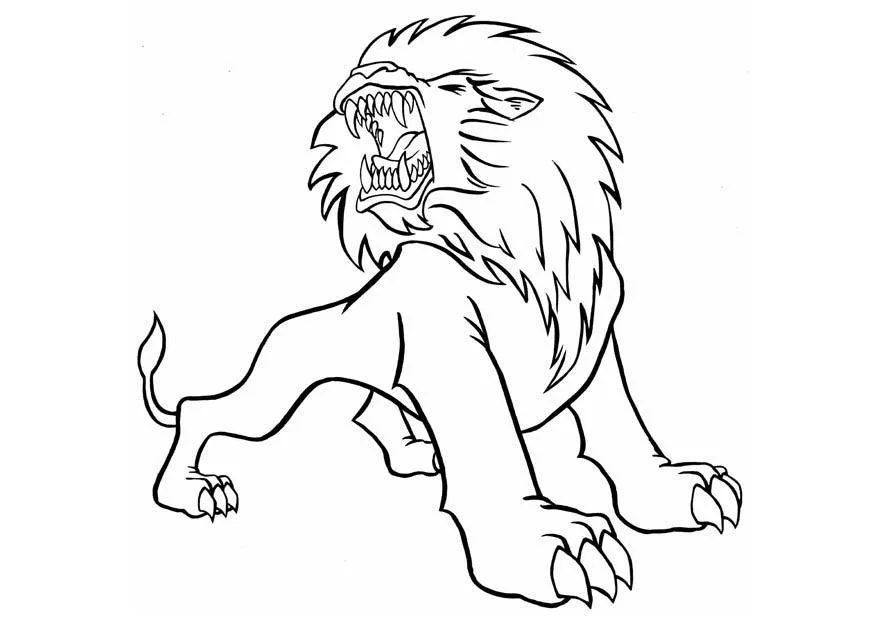 Desenhos de Lion Para Colorir 69