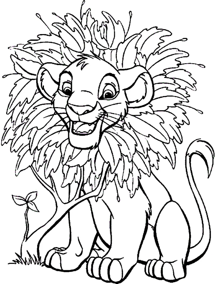 Lion Coloring Pages 95