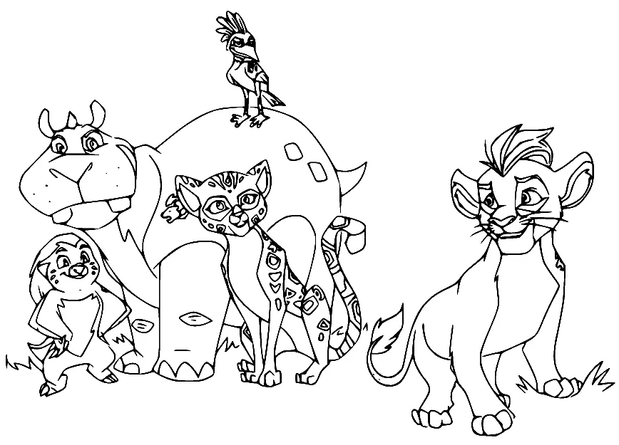 Lion Guard Coloring Pages 12