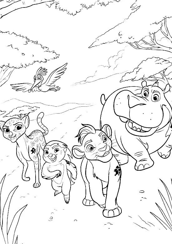 Lion Guard Coloring Pages 44