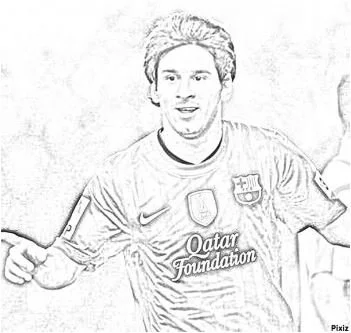 Lionel Messi Coloring Pages 10