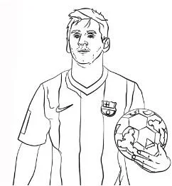 Lionel Messi Coloring Pages 12