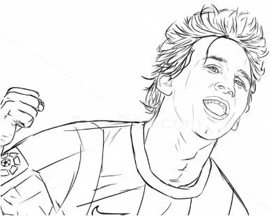 Lionel Messi Coloring Pages 14