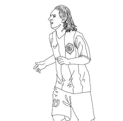 Lionel Messi Coloring Pages 19