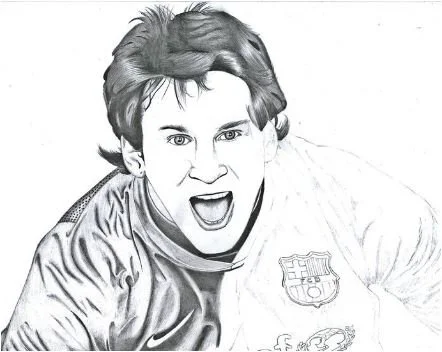 Lionel Messi Coloring Pages 20