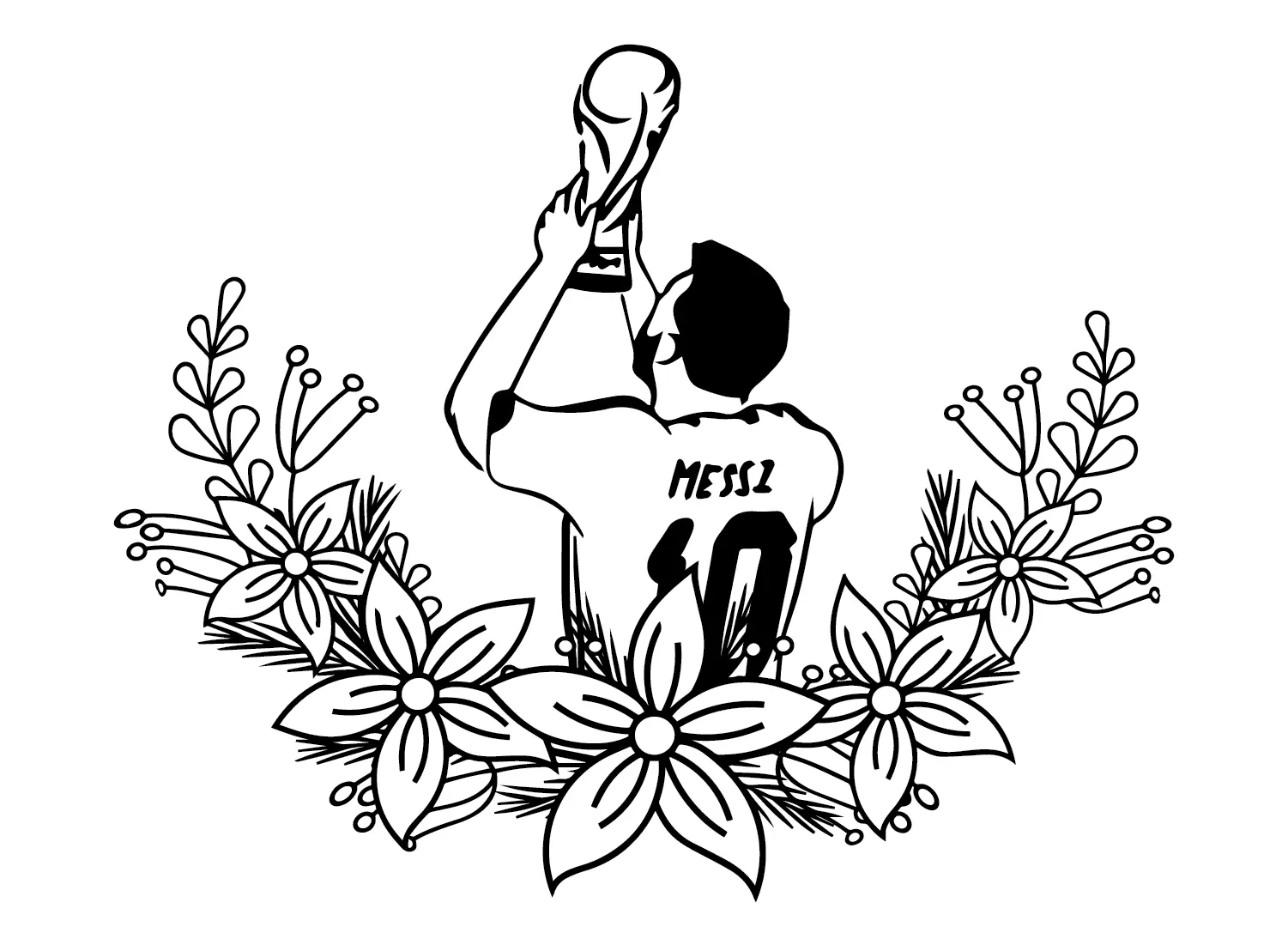 Lionel Messi Coloring Pages 23