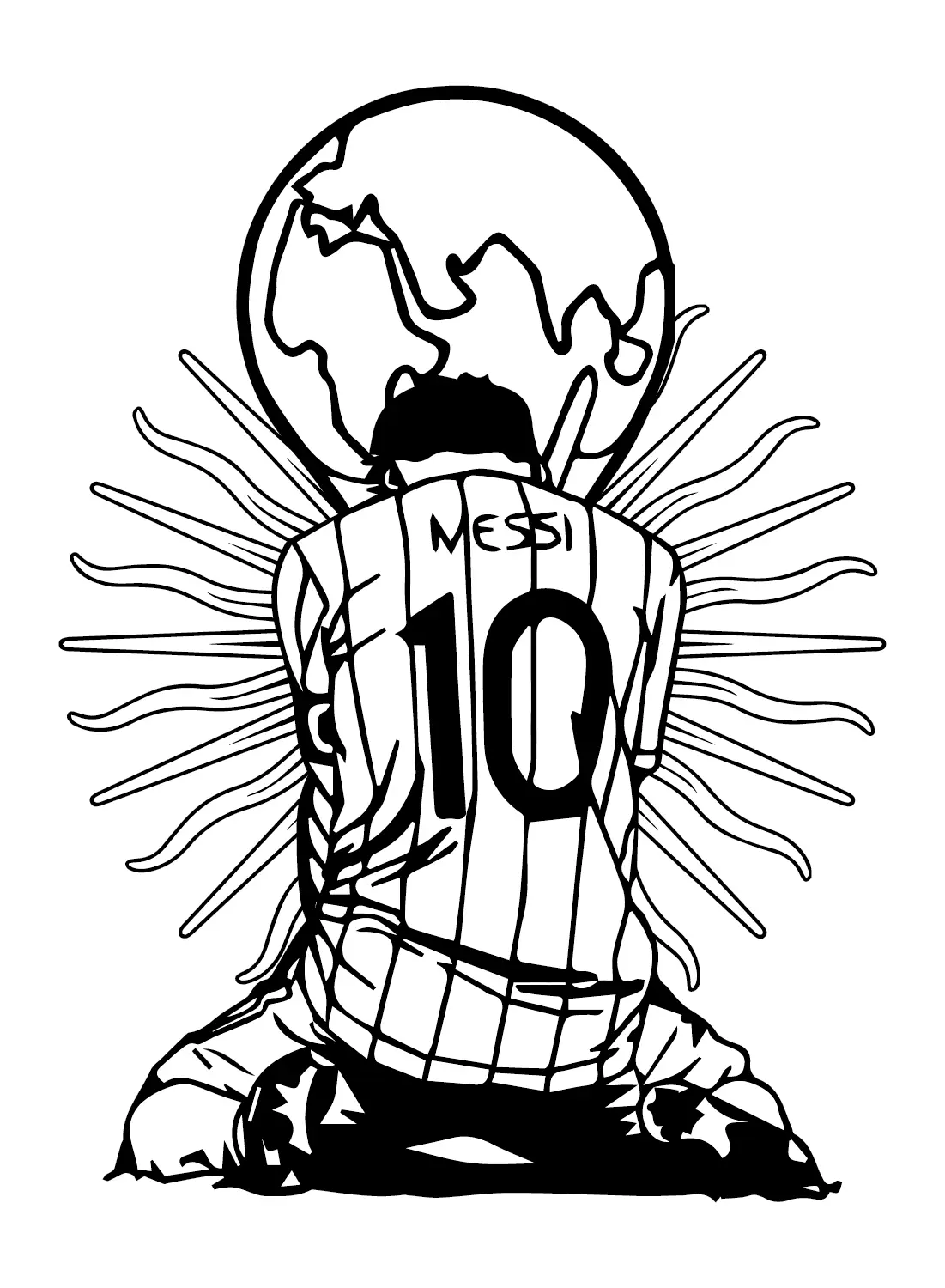 Lionel Messi Coloring Pages 26
