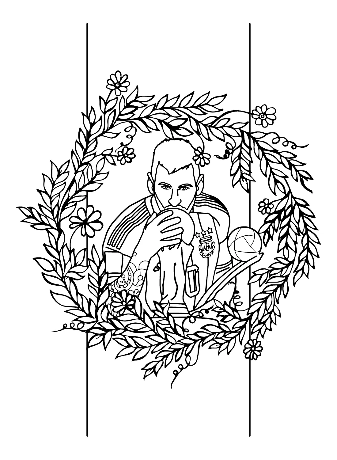 Lionel Messi Coloring Pages 36