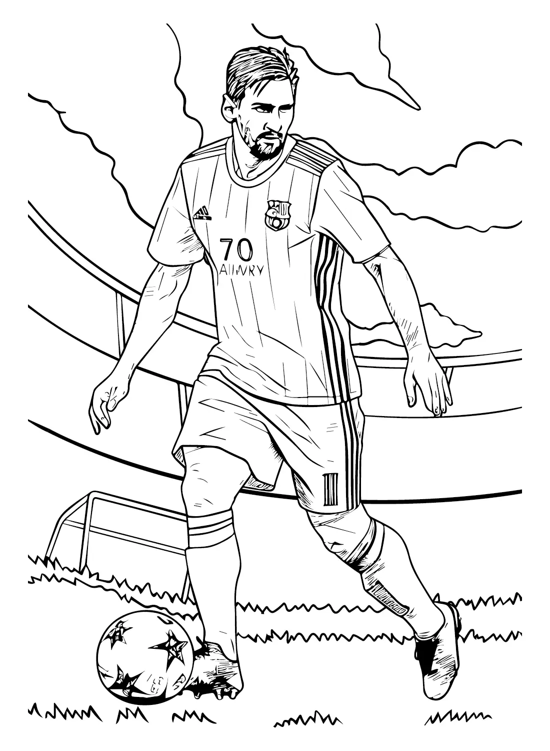 Lionel Messi Coloring Pages 38