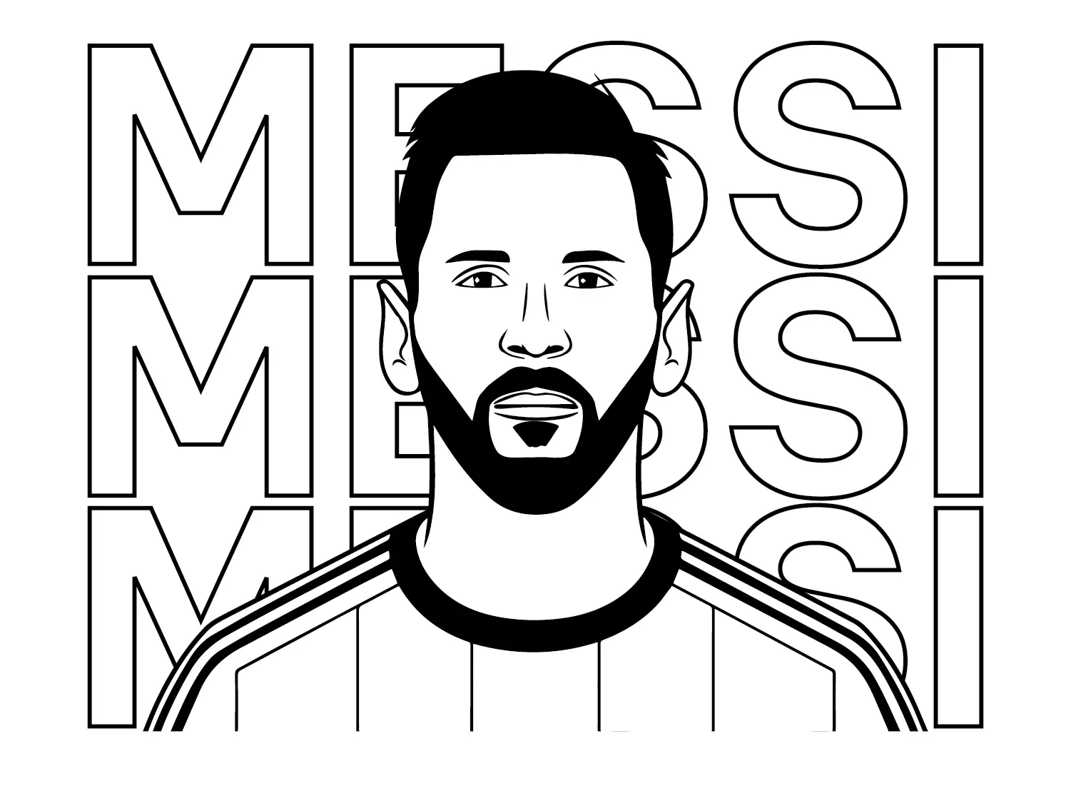 Lionel Messi Coloring Pages 40