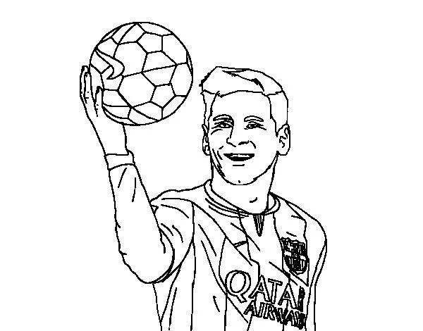 Lionel Messi Coloring Pages 5