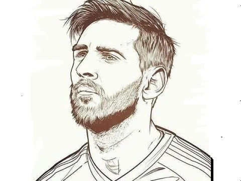 Lionel Messi Coloring Pages 7