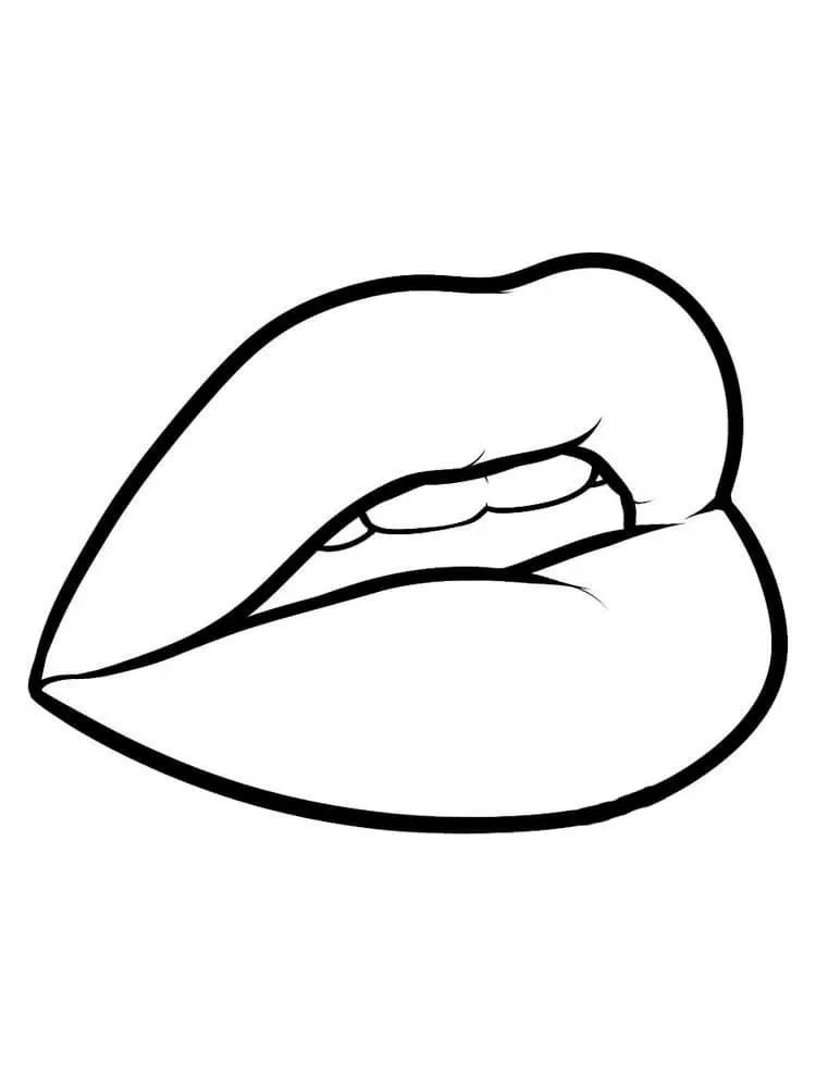 Desenhos de Labios Para Colorir 1