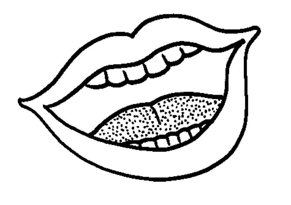 Lips Coloring Pages 11