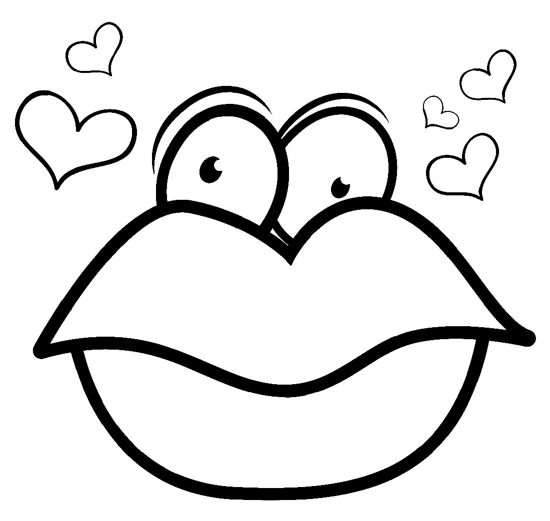 Lips Coloring Pages 29