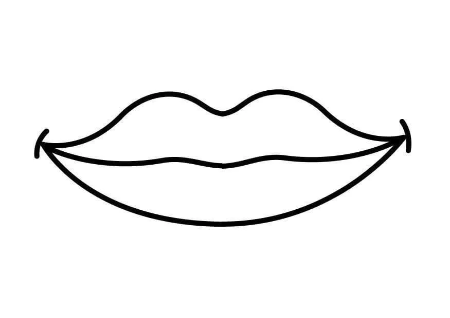 Desenhos de Labios Para Colorir 7