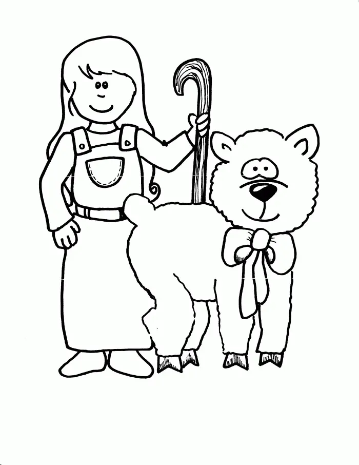 Little Bo Peep Ausmalbilder 8