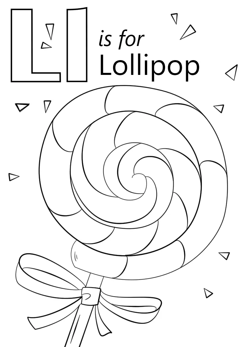 Lollipop Coloring Pages 13