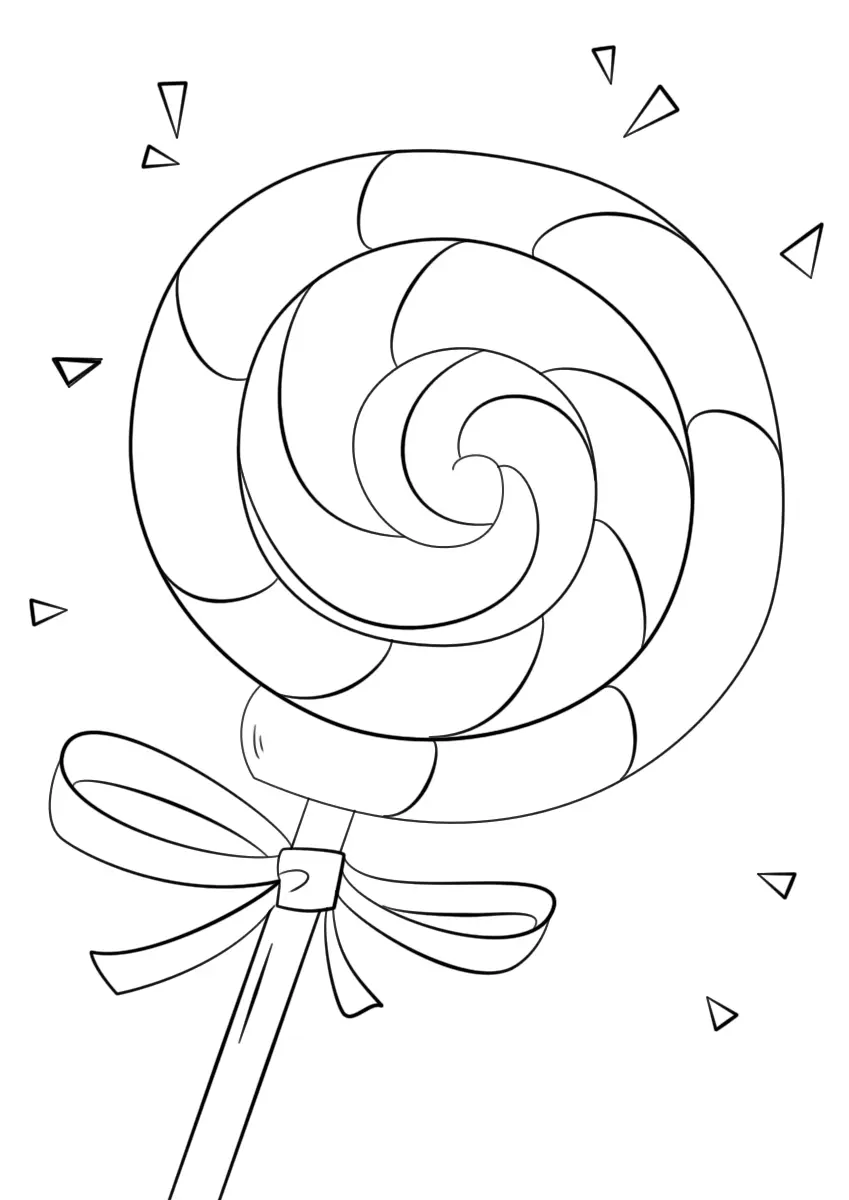 Lollipop Coloring Pages 2