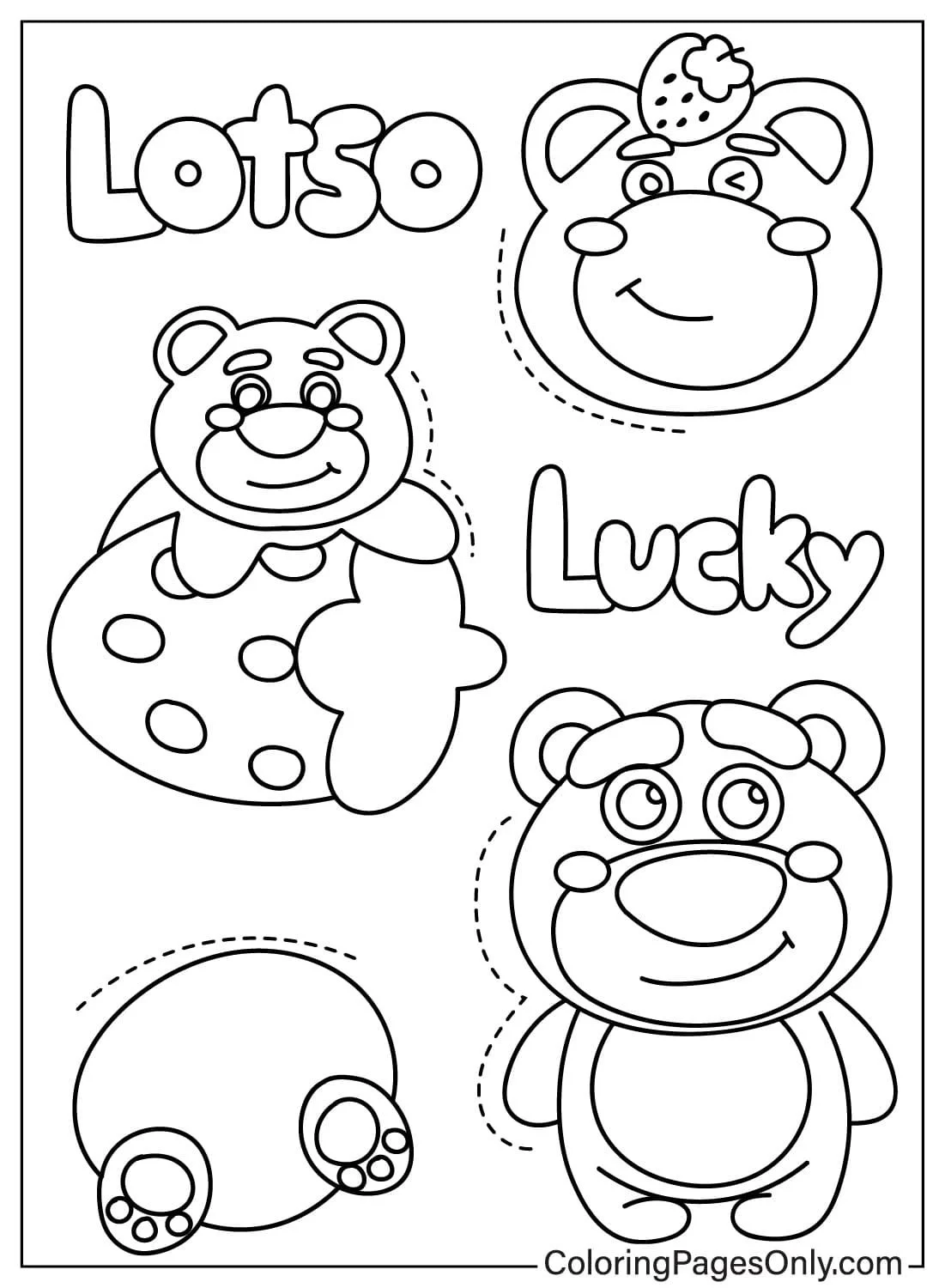 Lotso Coloring Pages 12