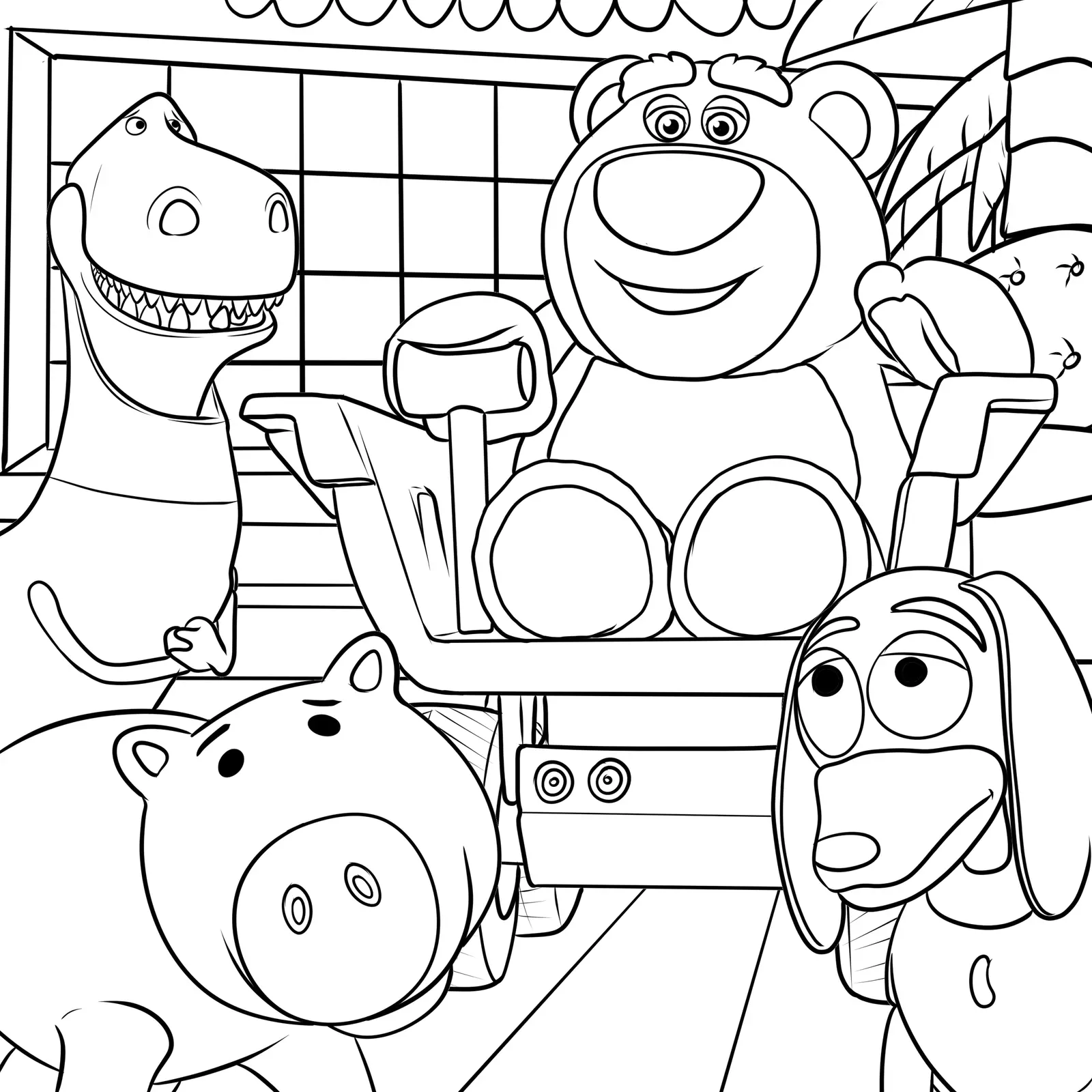 Lotso Coloring Pages 13