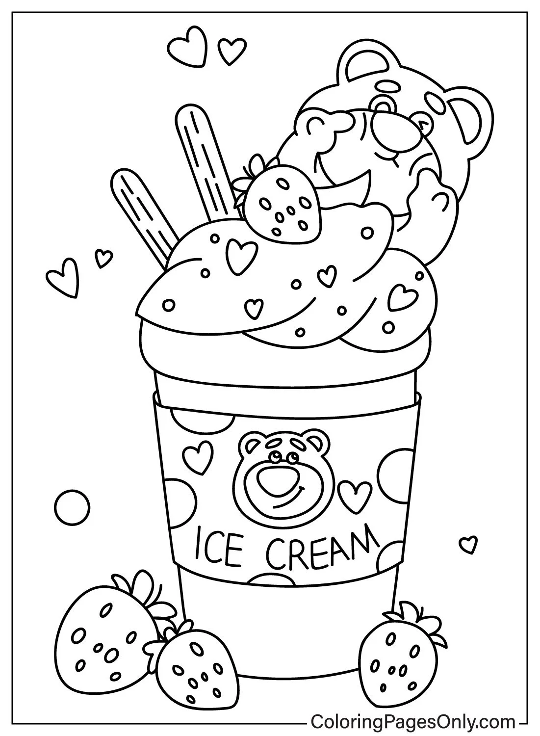 Lotso Coloring Pages 4
