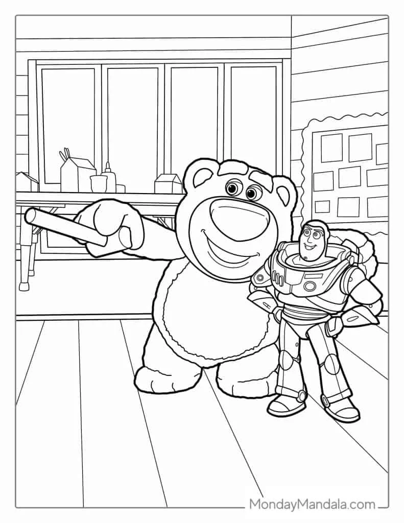 Lotso Coloring Pages 7