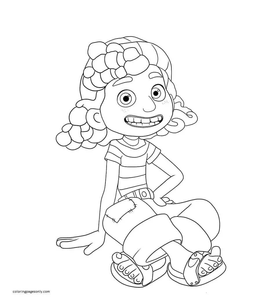 Luca Coloring Pages 10