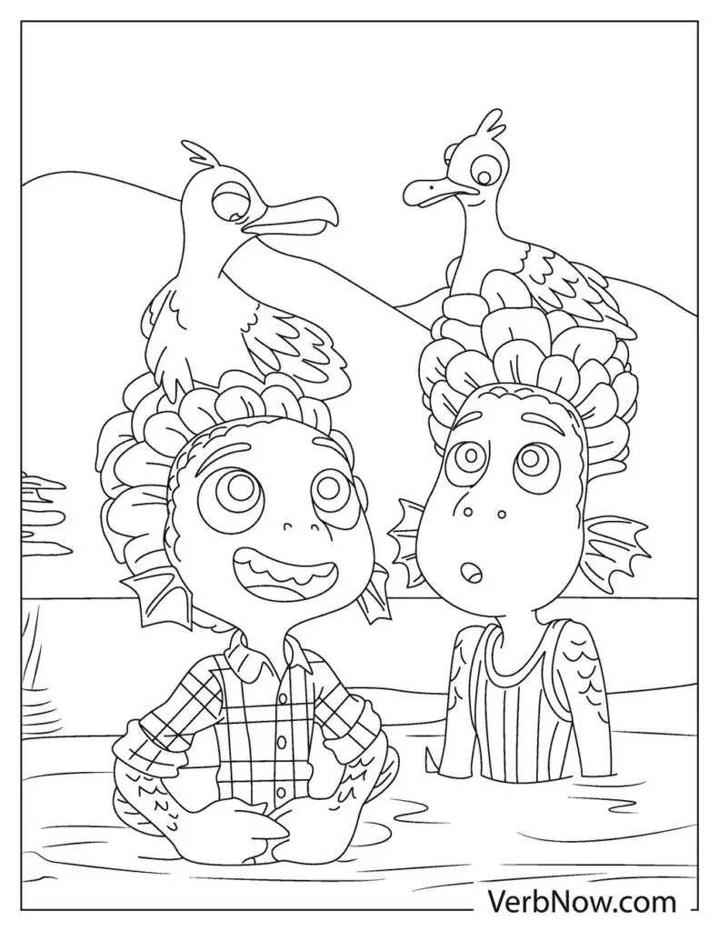 Luca Coloring Pages 109