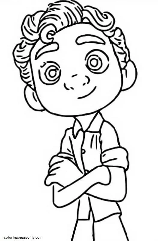 Luca Coloring Pages 16
