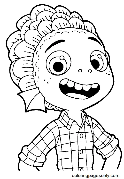 Luca Coloring Pages 23