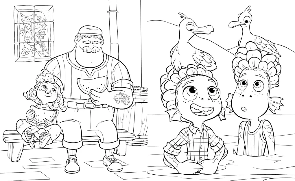 Luca Coloring Pages 29