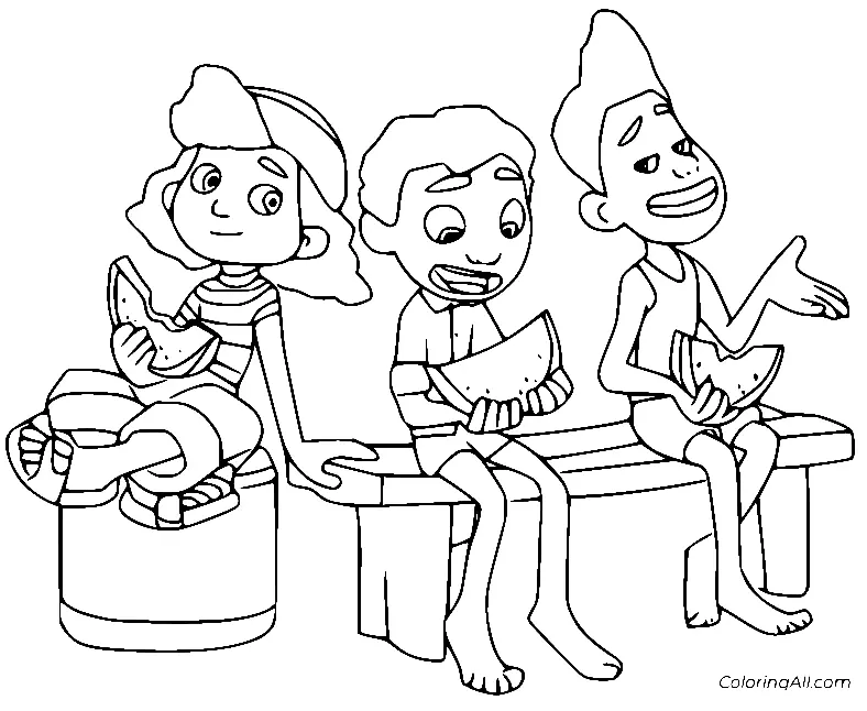 Luca Coloring Pages 48