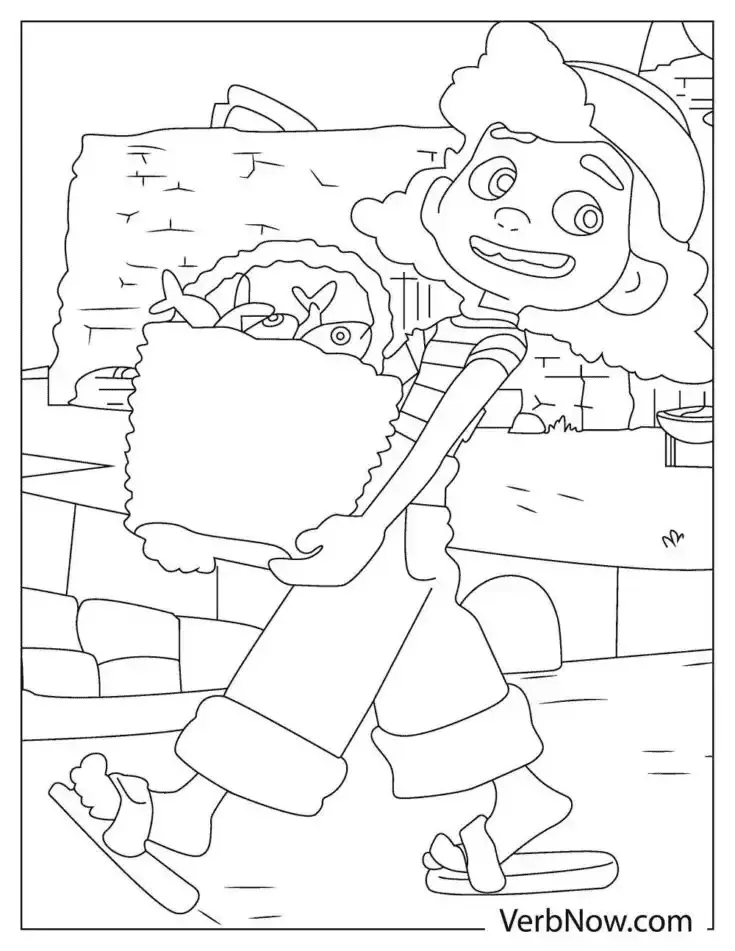 Luca Coloring Pages 88