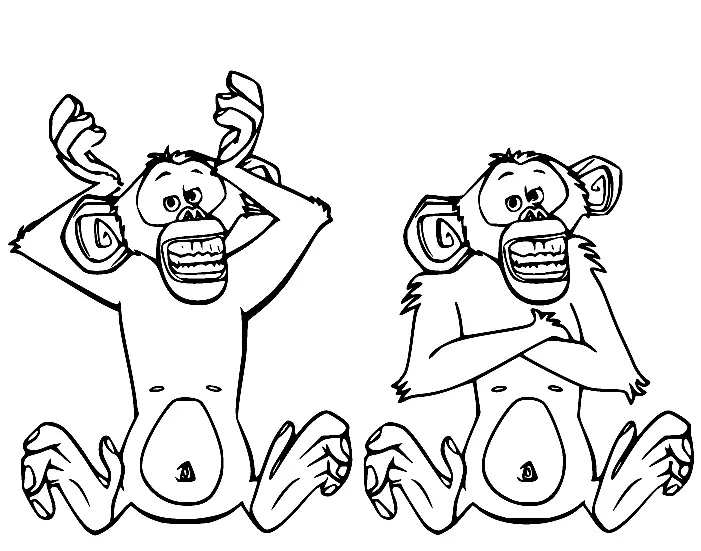 Madagaskar Ausmalbilder 44