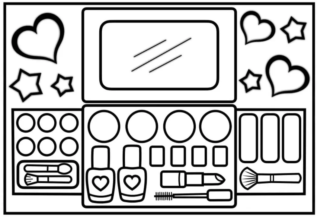 Makeup Ausmalbilder 1