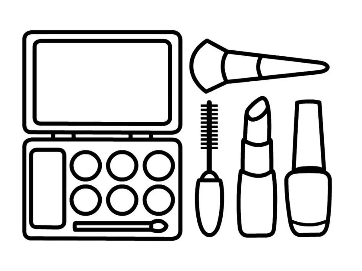 Makeup Ausmalbilder 12