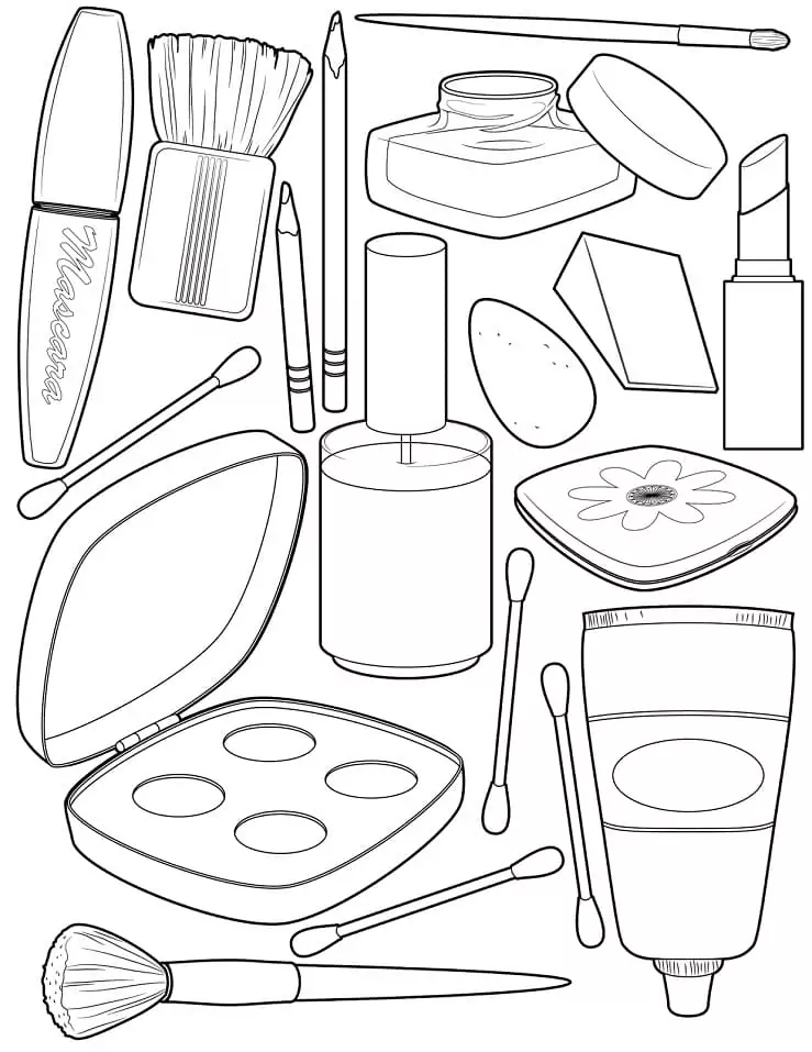 Makeup Ausmalbilder 25