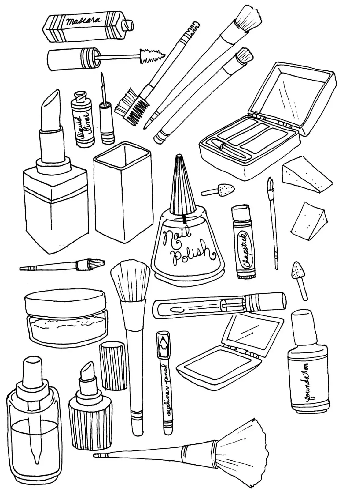 Makeup Ausmalbilder 29