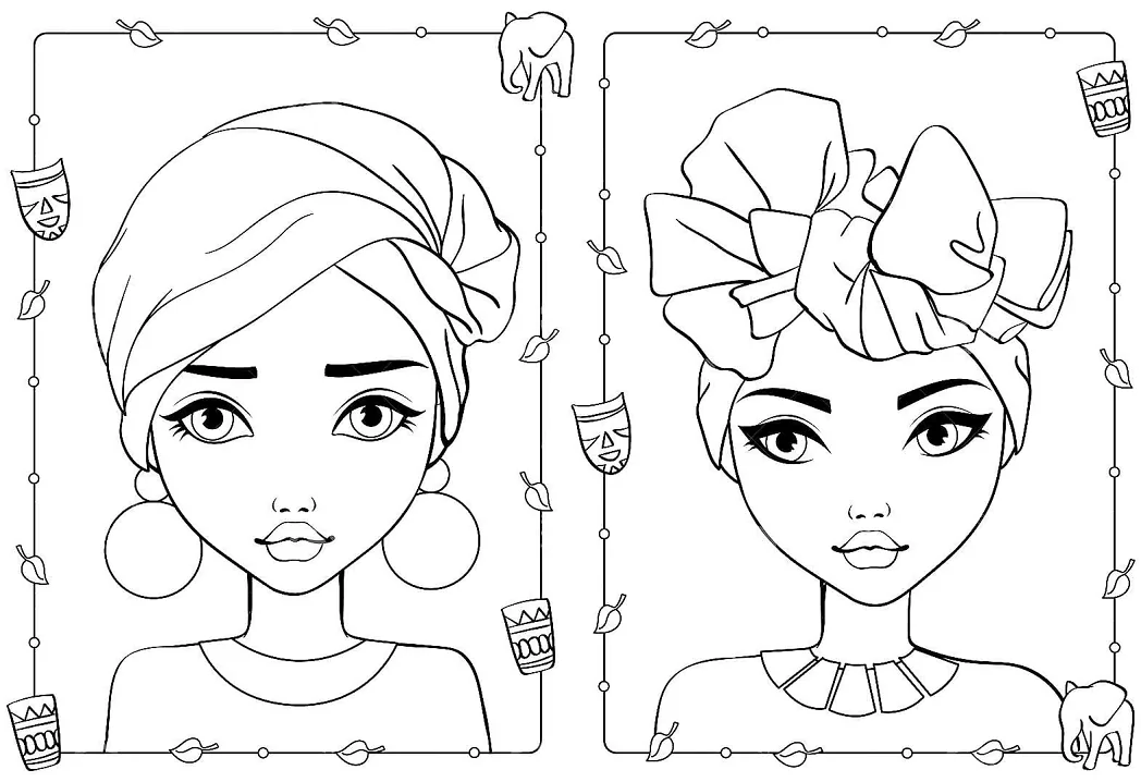 Makeup Ausmalbilder 4