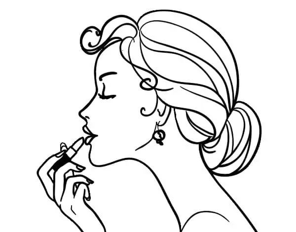 Makeup Ausmalbilder 48