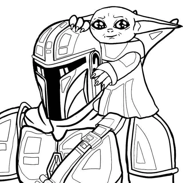 Mandalorian Ausmalbilder 1