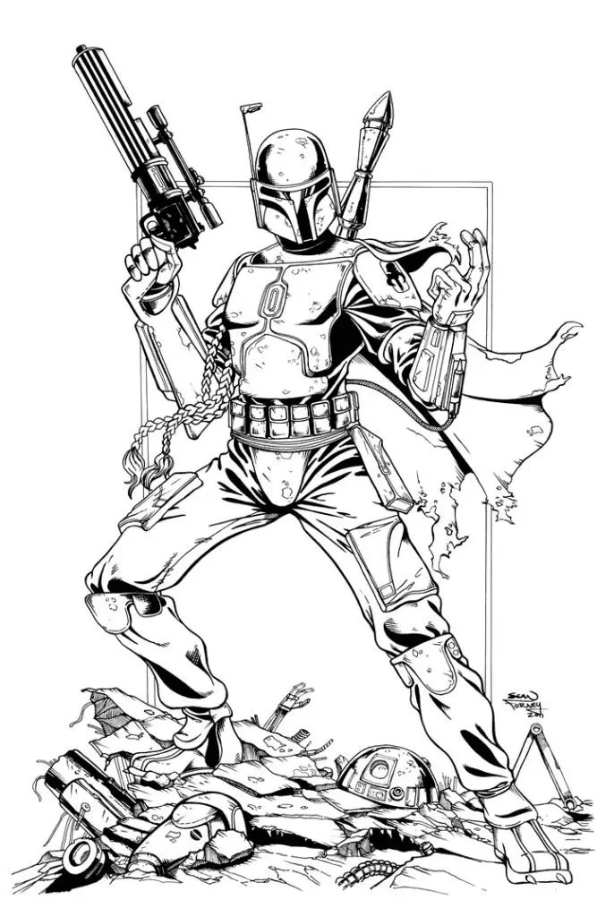 Mandalorian Ausmalbilder 19