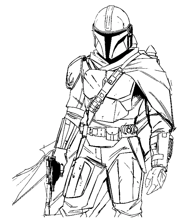 Mandalorian Ausmalbilder 2