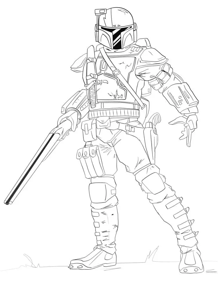 Mandalorian Ausmalbilder 30